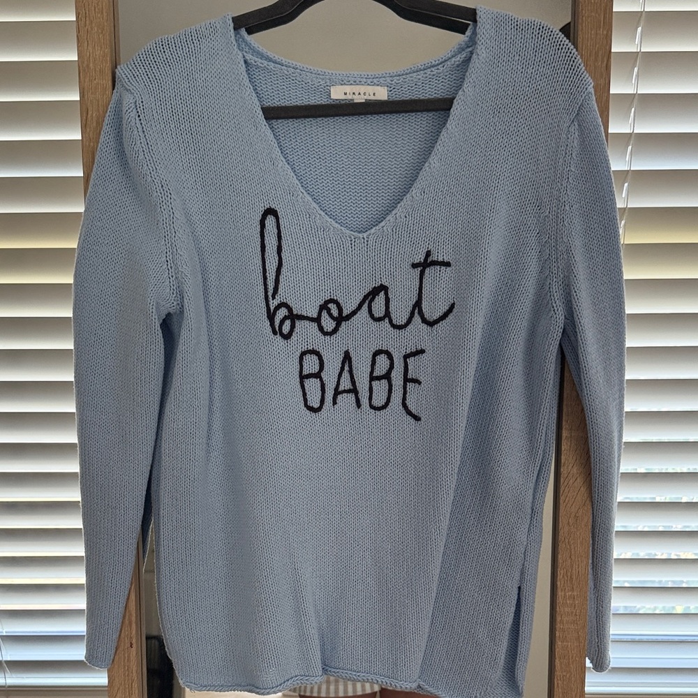Miracle Sky Blue Knit Top